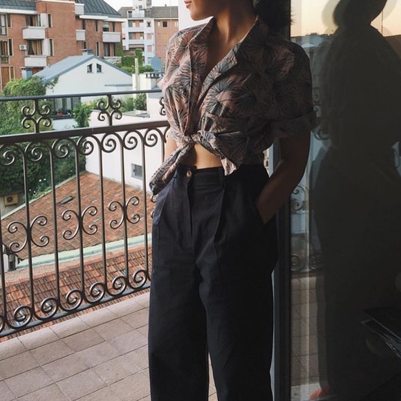 Escada Pants - Vintage Escada High Rise 100% Wool Blue Pants 26